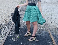 High and Low waist skirt