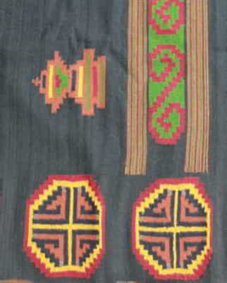 Close view of a Kinnaur shawl