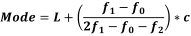 mode formula